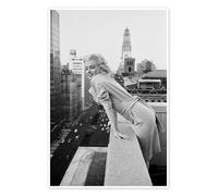 Posterlounge Marilyn Monroe a New York Poster di Celebrity Collection 20 x 30 cm Nero e Bianco Quadri Decorazione per pareti