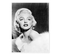 Posterlounge Marilyn Monroe Poster | 70 x 90 cm Nero e Bianco Quadri Decorazione per pareti