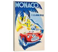 Posterlounge Monaco Grand Prix 1952 Stampa su tela