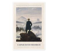 Posterlounge My Dialogue with Nature Poster di Caspar David Friedrich 20 x 30 cm Beige Quadri Decorazione per pareti