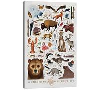 Posterlounge North American Wildlife Stampa su tela