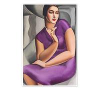 Posterlounge Portrait of the Duchess of Valmy, 1924 Poster di Tamara de Lempicka 14 x 21 cm Lilla Quadri Decorazione per pareti
