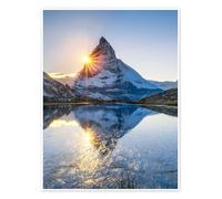 Posterlounge Riffelsee e Monte Cervino nelle Alpi Svizzere Poster