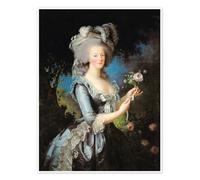 Posterlounge Ritratto di Maria Antonietta con la rosa Poster di Elisabeth Louise Vigee-Lebrun 13 x 18 cm Quadri Decorazione per pareti