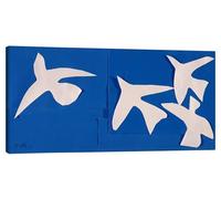 Posterlounge The Birds, Jazz, 1947 Stampa su tela di Henri Matisse 40 x 20 cm Blu Quadri Decorazione per pareti