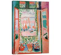 Posterlounge The Open Window, 1905 Stampa su tela di Henri Matisse 30 x 40 cm Rosato Quadri Decorazione per pareti
