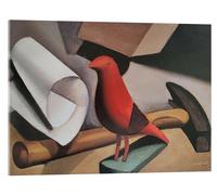 Posterlounge The Red Bird, 1922 Stampa su vetro acrilico di Tamara de Lempicka 40 x 30 cm Rosso Quadri Decorazione per pareti