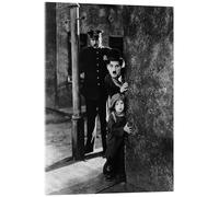 Posterlounge Tom Wilson, Charles Chaplin and Jackie Coogan in Il monello Stampa su vetro acrilico 13 x 18 cm Nero e Bianco Quadri Decorazione per pareti