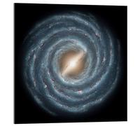 Posterlounge Uno sguardo alla Via Lattea Stampa su vetro acrilico