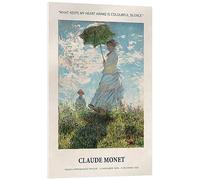 Posterlounge What Keeps my Heart Awake is Colourful Silence Stampa su vetro acrilico di Claude Monet 14 x 21 cm Quadri Decorazione per pareti