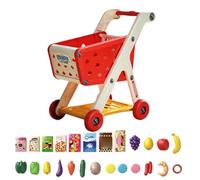 Postino della spesa per bambini Set di giochi del carrello, carrello della spesa Finge Play Giocattolo, carrelli della spesa dei giocattoli Giocare per bambini Giocare giocattolo con cibo e