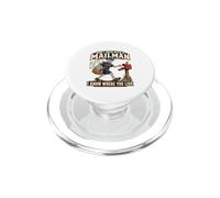 Postino di corsa Postino Scheletro Umorismo Postale Lettere PopSockets PopGrip per MagSafe