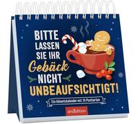 Postkarten-Adventskalender. Bitte lassen Sie Ihr Gebäck nicht unbeaufsichtigt!: Ein Adventskalender mit 24 Postkarten