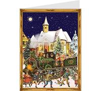 Postkarten-Adventskalender "Zug": Papier-Adventskalender