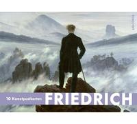 Postkarten Großformat Caspar David Friedrich: 10 Kunstpostkarten aus hochwertigem Karton (Grammatur 350 g/m²). Verschiedene Motive, einzeln heraustrennbar