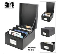 Postkartenkoffer-Sammelkoffer-Alu SAFE-161 170x135x335mm Per Ca 600 Cartoline