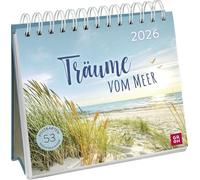 Postkartenkalender 2026: Träume vom Meer: Wochenkalender zum Aufstellen, Tischkalender mit Spiralbindung und 53 Postkarten zum Heraustrennen