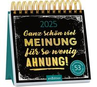 Postkartenkalender Ganz schön viel Meinung für so wenig Ahnung 2025: Wochenkalender 2025, 53 Postkarten mit bösen Sprüchen