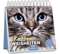 Postkartenkalender Katzenweisheiten 2027: Wochenkalender 2027, 53 Postkarten für Katzenfans