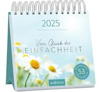 Postkartenkalender Vom Glück der Einfachheit 2025: Minimalismus-Kalender 2025 für mehr Fokus im Leben, mit wunderschönen Postkarten