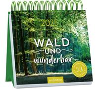 Postkartenkalender Wald und wunderbar 2025: Wochenkalender 2025, 53 Postkarten für Ruhe und innere Stärke