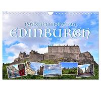 Postkartenmotive aus Edinburgh (Wandkalender 2026 DIN A4 quer), CALVENDO Monatskalender: Die Highlights von Edinburgh, der Hauptstadt Schottlands