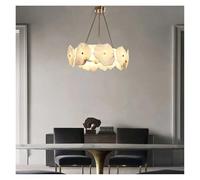 Postmodern Brass Marble Ceiling Chandelier Home Decor Living Room Dining Table Hanging Lamp Stone Lustre Lampe