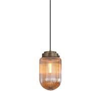 Postmodern E27 Black Amber Glass Chandelier Nordic Pendant Light Indoor Adjustable Suspension Lighting Dining Room Kitchen Island Illumination Fixture Luminaire(Amber)