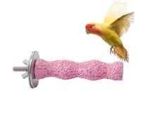 Posto a sedere naturale per uccelli: abrasivo per pietra, giocattolo di calcio, piattaforma per limare la sabbia | Tagliaunghie per pappagalli, pappagalli, pappagalli, parrocchetti, ninfa