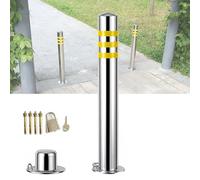 Posto di parcheggio rimovibile con blocco e strisce di avvertimento, dissuasore per controllo del traffico per la sicurezza del parcheggio