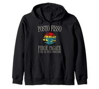 Posto Fisso Ferie Pagate E Sei in Pole Position Uomo Donna Felpa con Cappuccio