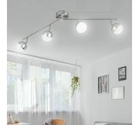 Posto Plafoniera Lampada da Soggiorno LED Sfera Punti Mobile 1520lm L 78cm
