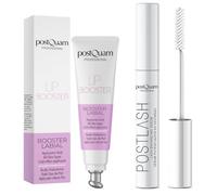 Postquam Confezione di ciglia e labbra con siero Postlash e Lip Booster | Ammorbidisce lo sguardo e dona volume con acido ialuronico e applicatore effetto freddo