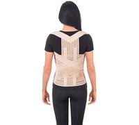 Postura Corretta-Cintura per correzione postura-Fascia posturale-Tutore della postura per-Correzione postura-Correttore posturale- -Sostengo posturale-Unisex-Traspirante LUX Beige SMALL