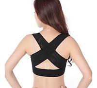 Postura toracica 1 pc Postura correttore Belva postura regolabile postura correttore posteriore spalla spalla supporto per il corpo della correzione cinghia S-xl buono (colore della pelle m) (nero m)