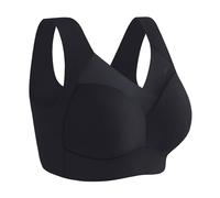 Posture Corrector Bra for Women, Push Up Wireless Bras, Sexy Push Up Wireless Bras (Black,L)