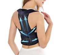 POSTURE CORRETORE CONTROLLE FULLA CONTRO PER WOMEN E MEN-LUMBAR CINTURA DI SUPPORTO CINGOLO STANDE Prevenire la scoliosi, migliorare il gobbo, alleviare il dolore alla spalla del collo (Black XS)