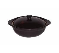 Pot 01 Coperchio Nero Ceramica Formina Conchiglia Casseruola Lasagne 400 C