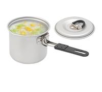 POT CAMPING OUTDOORS - STANDE CAMPING SET Con Coperchio E Manico Pieghevole - Strumento Di Cottura Con Un Pavimento Ben Progettato Per Viaggio Su Strada, Avventura All'aperto, Escursioni, Campeggio, P