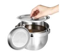 Pot Camping - Pot della RESSURA Potto per CAMPAGGIO | POTS Picnic | Accessori per Table stoviglie con Manico sul Coperchio per casa per la Caccia alla Pesca da Picnic da Picnic.