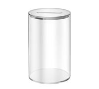 pot d'argent - 9x9x14,6cm boîte épargne acrylique transparente, ouvrable, sécurité enfant | économiseur d'argent adulte enfant, stockage pièces monnaie pratique bureau maison apprentissage responsabil