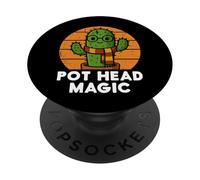 Pot Head Magic Hug Worth Wizard Cactus Vaso per piante in vaso coordinato PopSockets PopGrip Adesivo
