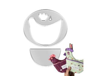 Pot Holders Heat Resistant Cute Chicken Shaped Quilting Rulers And Template