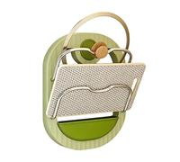 Pot Lid Holder - 2 Tier No Drilling Wall Mounted Rustproof Rack, Space Saving Kitchen Organizer for Neatly Storing Lids and Cookware | Durable Pot Lid Organizer for Cabinet Cupboard Drawer Wall Pantry