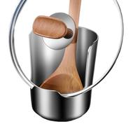 Pot Lid Holder While - Cooking Non-Slip Stainless Steel Thickened Spacious