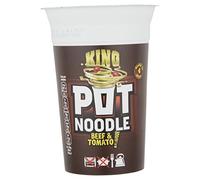 Pot Noodle King Pot - Tagliatelle di manzo e pomodoro, 114 g