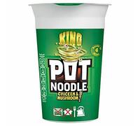 Pot Noodle King Size gusto pollo e funghi - 114 g - confezione da 4 (114 g x 4)