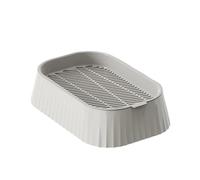 Pot Plante- Pot À Herbe À Chat | Herbe Chat Bac Compact 2 Niveaux Avec Antidérapant Planteur Intérieur Extérieur Pour Maison Comptoir Rebord Fenêtre Animaux Compagnie Famille Décoration Pratiqu