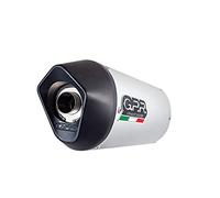 POT Silenziatore GPR Husqvarna Te 410 E-Sm 410 2007/09 Scarico Demicomplete omologato con catalizzatore Furore Alluminio Argento