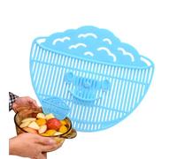 Pot Strainer | Clip On Colander | Multifunctional Small Smile Mesh | Cute Pan Strainer Kitchen Supplies | Portable Small Colander For Home Apartment Dorm Rice Noodle Meat Ground Vegetable